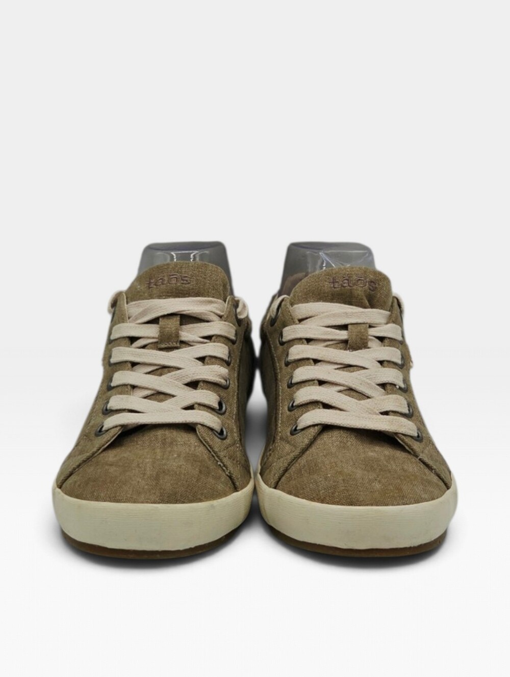 AOS Star Canvas Sneakers Women's US 8.5 EU 39 STA-12844 Tan Khaki Shoes VEUC - Picture 3 of 9